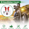 Motorcycle Handle Bar Throttle Diamond Pattern Hand Grips Cover Kit