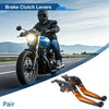 Yamaha TMAX560 Black Orange Levers / 1 Pair / Adjustable Short Long Brake Clutch Levers (2012–2024)