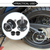Motorcycle Aluminum Alloy Titanium Tone 1 Pair Swingarm Spools