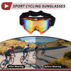 Goggles Motorcycle Riding Goggles Colorful Lens Orange Black Frame PC TPU