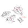 Universal Motorcycle 22MM Handlebar Risers Fat Bar Mount Clamp Black