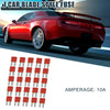 Boat Truck RV Camper Motorcycle 25pcs 10A Car Mini Blade Fuses
