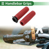 22mm Motorcycle Hand Grips Cover Kit Handlebar Cover TPU Dark Red
