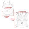 Harley Road King, Glide 4 x Head Bolt Topper Crown Engine Cover Trim