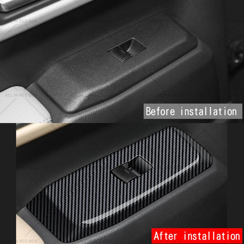 Toyota Prado LC250 4 x Window Lift Panel Trim ABS Carbon Fiber (2024-2025)