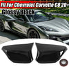 Chevrolet Corvette C8 Z51 M Style Gloss Black Mirror Cover Cap Overlay (2020-2023)