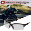 Goggles Motorcycle Riding Light Gray Lens Black Frame Tri-acetel Cellulose PC
