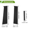 Chevy Aveo Black 6 x Pillar Window Trim (2007-2011)