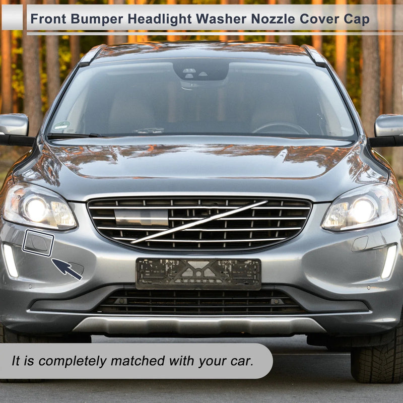 Volvo XC60 White Front Right Bumper Headlight Washer Nozzle Cover (2010-2023)