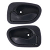 Hyundai Excel X3 2 x Door Handle Inner Black LH+RH (1994–2000)