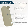 Dodge Ram 1500 (2002-2005) Beige Left Driver Side Sun Visor Assembly