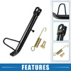 Motorcycle Kickstand 1 Set 9.45" Nonslip Side Stand Parking Foot