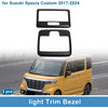 Suzuki Spacia Custom (2017-2024) Black Front Row Light Trim Bezel