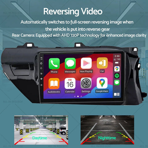 Toyota Hilux (2015-2022) - Carplay, Android Auto, Camera 10" Head Unit