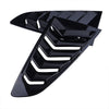 Ford Mustang Carbon Fiber Black Vent Side Window Louver Covers (2015-2021)