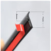 Car Side Sills & Headlights 5M Slanted T-Type Rubber Gasket Weatherstrip