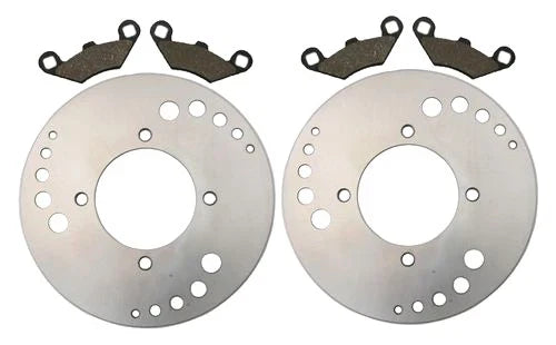 Polaris Trail Boss 325 2 x Front Disc Brake Rotors & Pads (2000–2002)