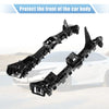 Honda Fit (2015) - Plastic Black, 2 x Brackets Front Bumper Bracket
