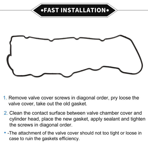 Toyota Landcruiser KDJ90 3.0TD Valve Cover Gasket (1998-2007)