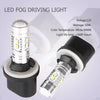 Car Driving Lamp DRL 6000K HID White 880 2 x 360° LED Fog Light Bulbs