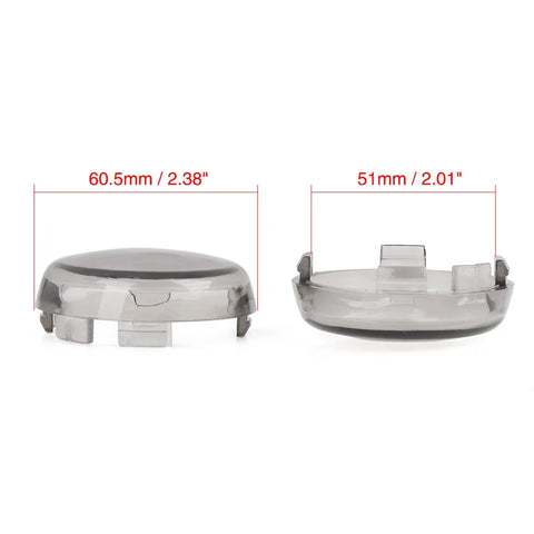 Harley 2 x Motorcycle Turn Signal Light Indicator Lens Cover Smoked Color