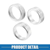 Jeep Wrangler JL JLU 2018-2022 Silver Tone Air Conditioner Knobs (3 x)