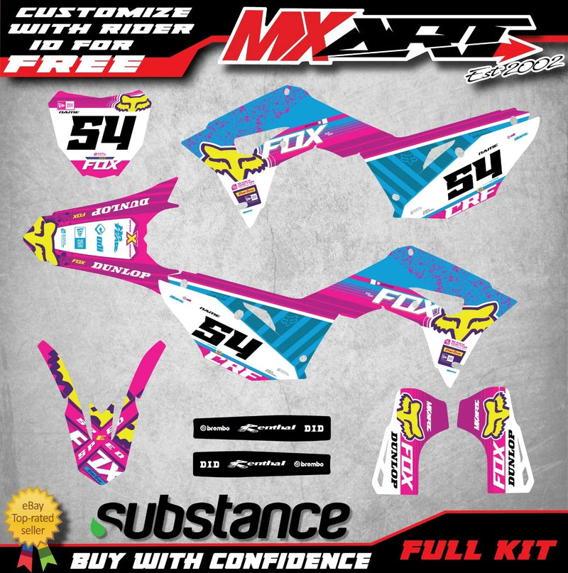 Honda CRF 450 Custom Graphics Kit Stickers (2017-2020)