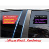 Cadillac ATS 6x Door Trim B Pillar Posts Gloss Cover (2014–2018)