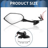 Suzuki GSX-R600 GSX-R750 2003-2017 Aluminum Rear View Mirrors (2 x)