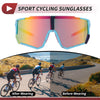 Motorcycle Riding Goggles Colorful Lens Blue Red Frame UV400