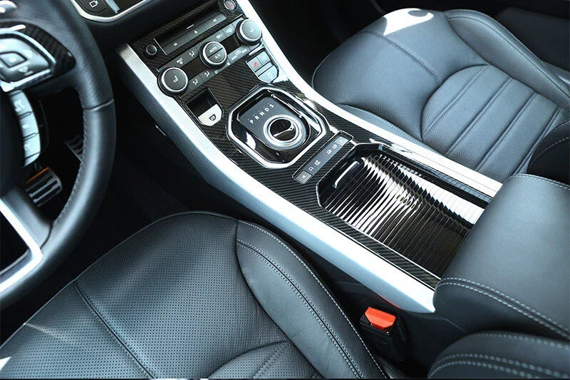 Range Rover Evoque Carbon Style Center Console Gear Shift Cover Trim