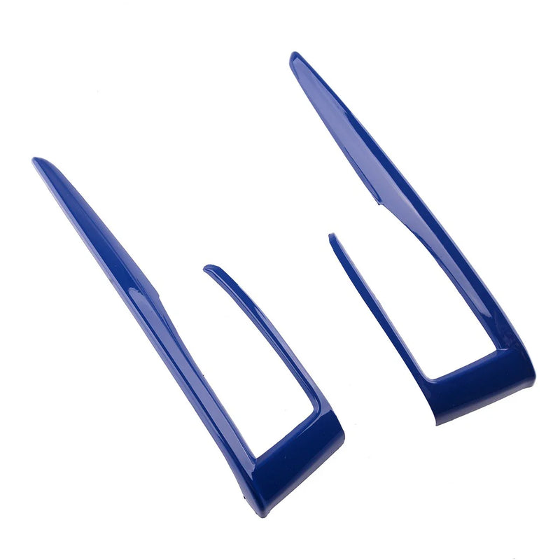 Honda Civic 2 x Blue Inner Gear Shift Box Strip Covers (2016-2018)