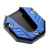 Motorcycle Blue Kickstand Extender Foot Side Stand Pad