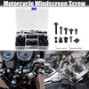 Motorcycle Bolts & Screws 137pcs Black Motorcycle Fairing Fasteners Mounting Washers Nuts