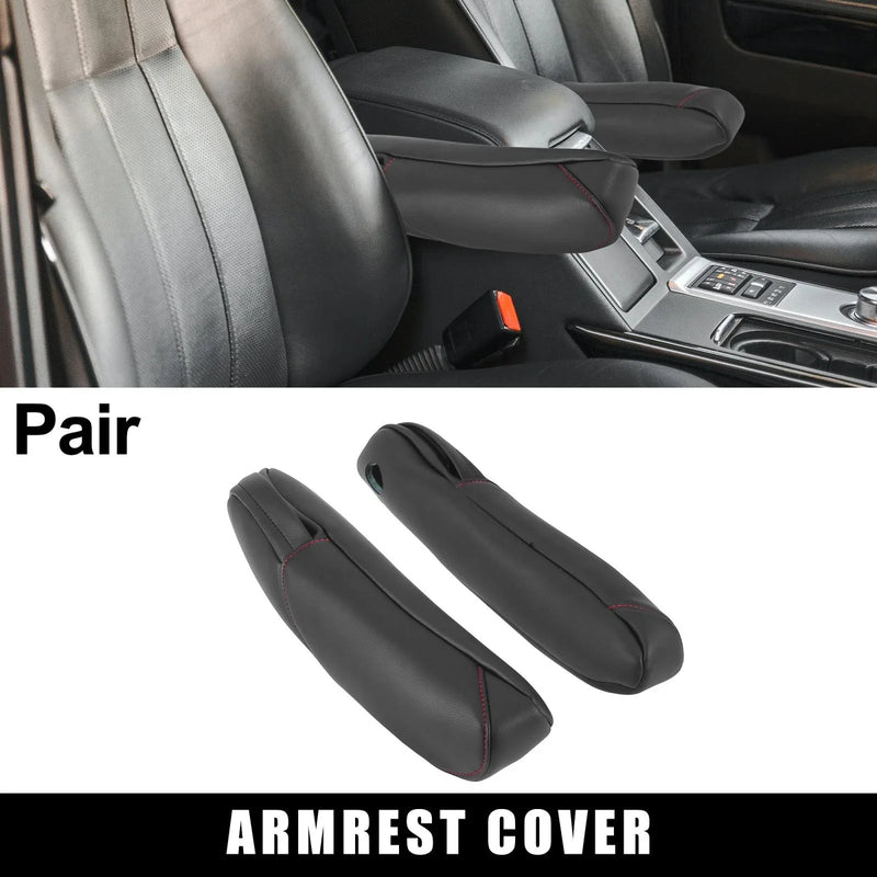 Honda CR-V Car Front Seat Armrest Cover Black with Red Line (2010-2011)