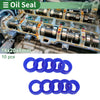 Oil Seal Rotary Shaft Seal TPU 14x20x8mm Blue 10 Pcs
