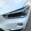 BMW X1 2 x Headlight Eyelid Trim Covers Carbon Fiber Look (2016-2021)
