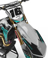 Honda CRF80 2011-2020 - STING TEAL Stickers Custom Graphics Full Kit