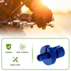 Motorcycle 4 x M8 Aluminum Clutch Brake Cable Adjuster Screw Blue
