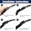 Citroen C3 III 26" 16" Front Windshield Wiper Blades (2009-2016)