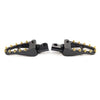 Harley Touring Sportster Dyna Black Gold Male Mount Foot Pegs