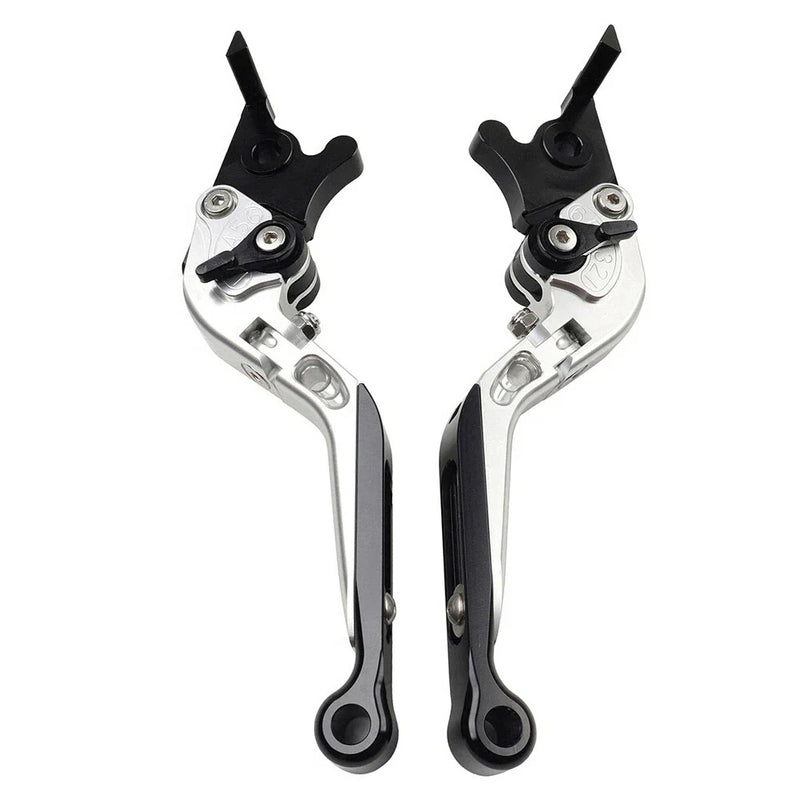 BMW S1000XR Silver CNC Extendable Brake Clutch Levers (2015-2021)
