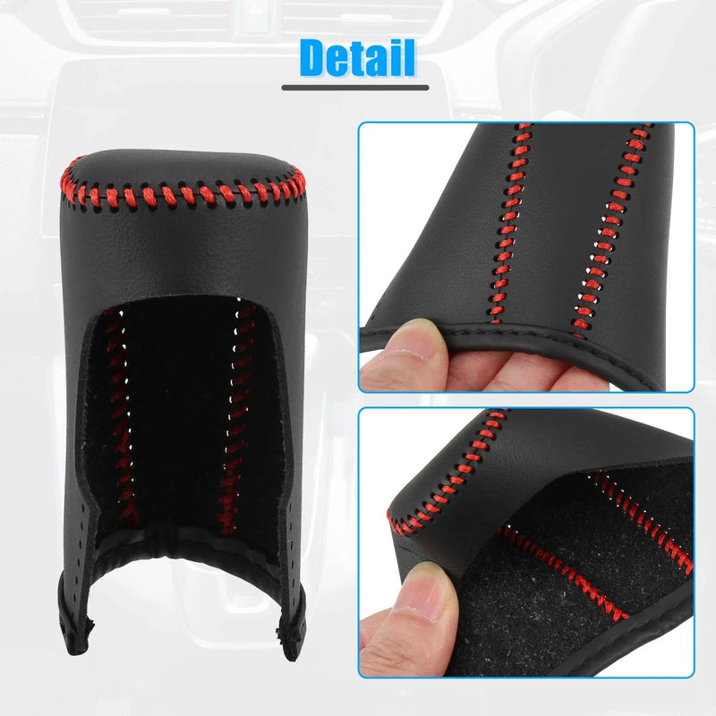 Honda Accord 2018-2022 with Red Stitches Black Gear Shift Knob Cover
