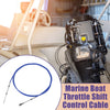 Make Model 400cm Marine Throttle Control Cable Blue with Fastening Head