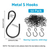 Hanging Plants - Black Small Metal S Shaped Hooks
