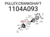 Mitsubishi Attrage / Mirage Sedan Crankshaft Pulley (2013-2020)