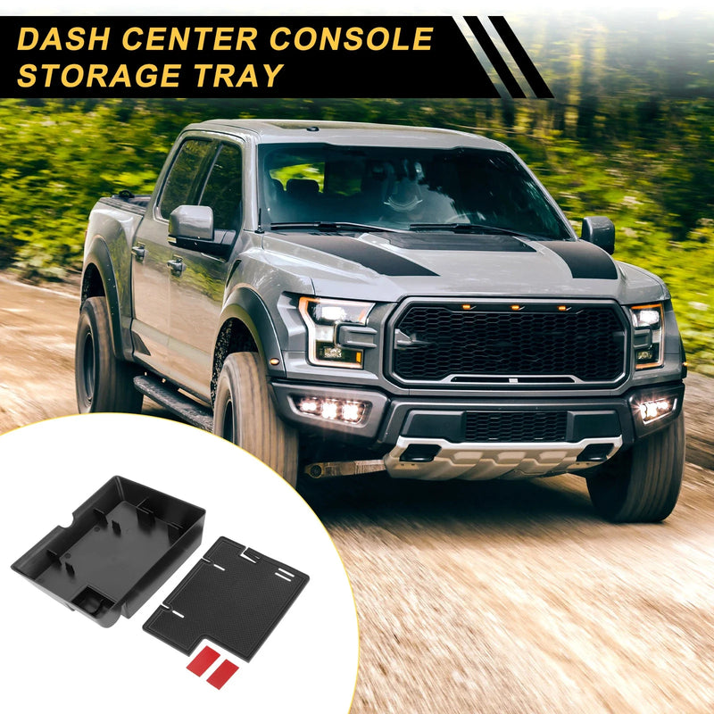 Ford F-150 (2015-2019) Black Dash Center Console Organizer Tray