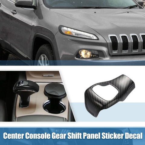 Jeep Cherokee 2014-2018 - Black Trim Decal Gear Shift Knob Cover