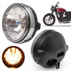 Bobber Cafe Racer 7" Motorcycle LED Headlight Turn Lights (2020-2023)