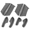 Honda Civic (2016-2020) Black 8 Pcs Door Panel Armrest Protector Covers